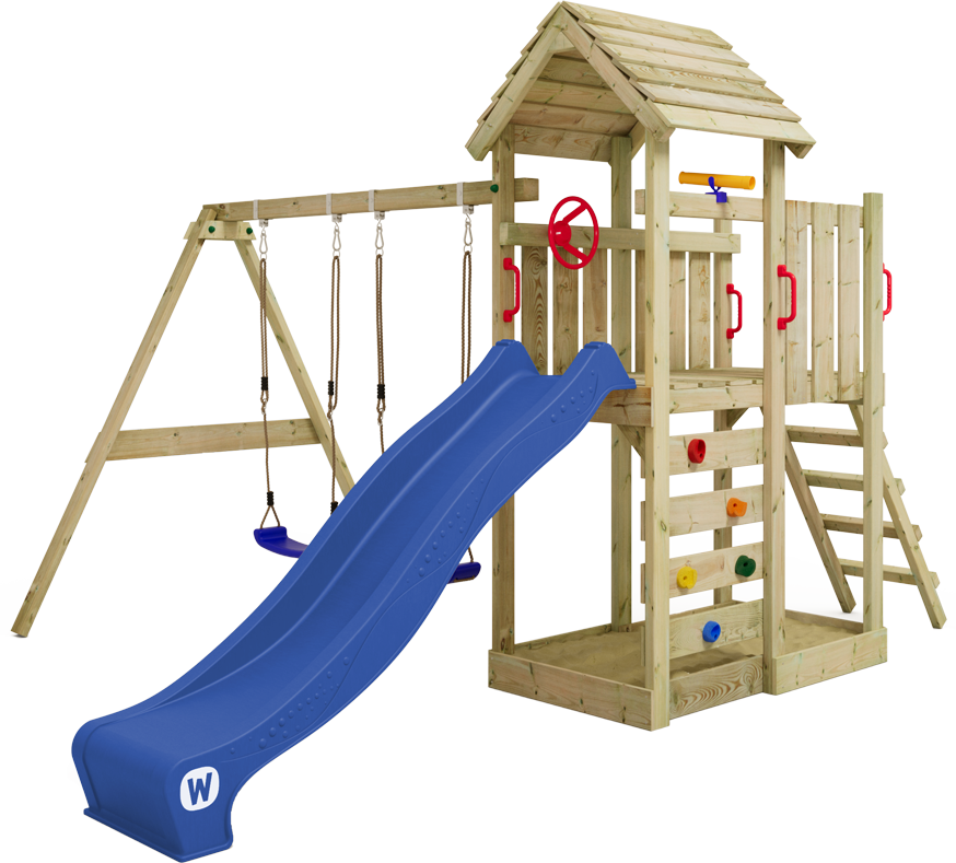 Dječje igralište Wickey MultiFlyer s drvenim krovom