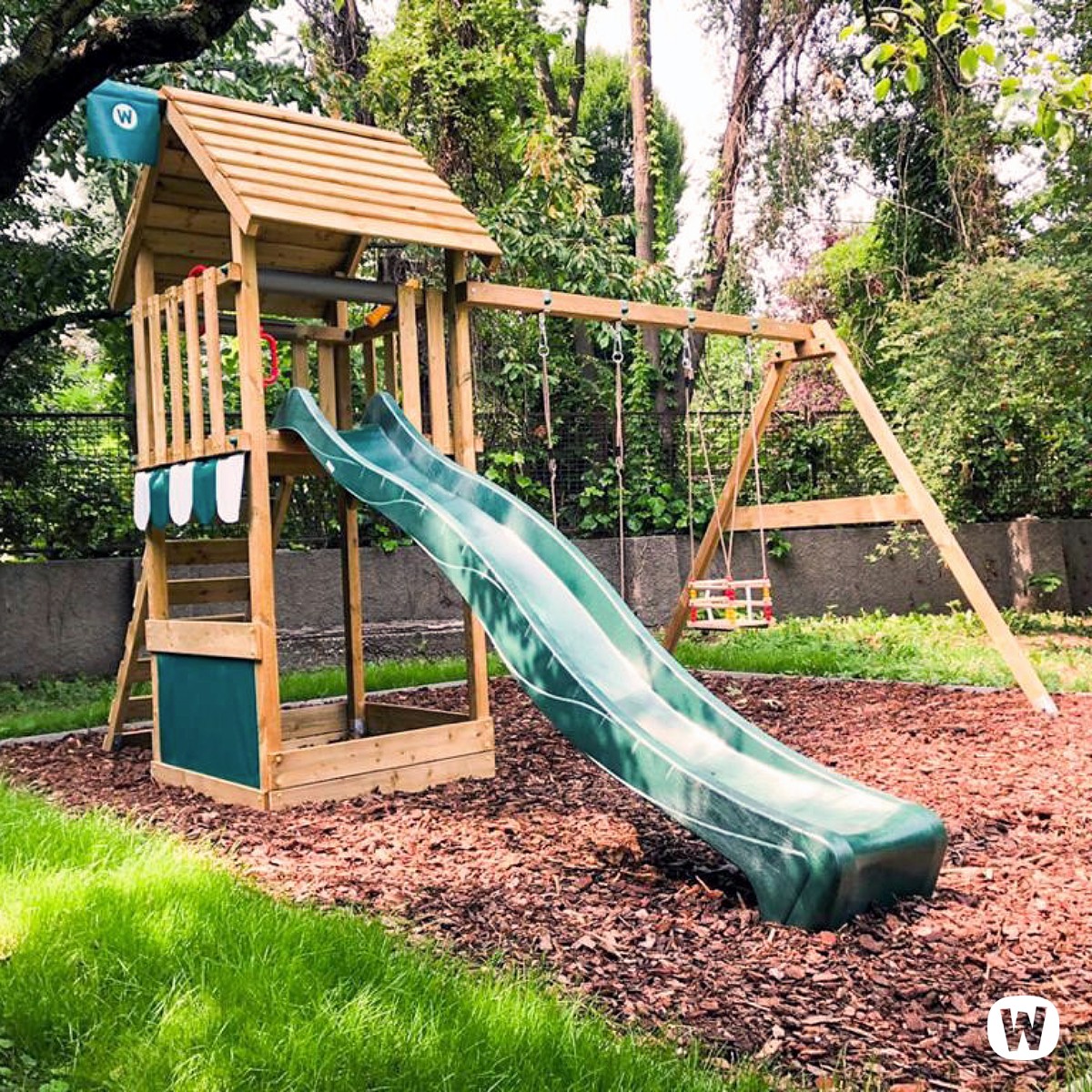 Dječje igralište s drvenim krovom Wickey Smart Shelter 814196_k